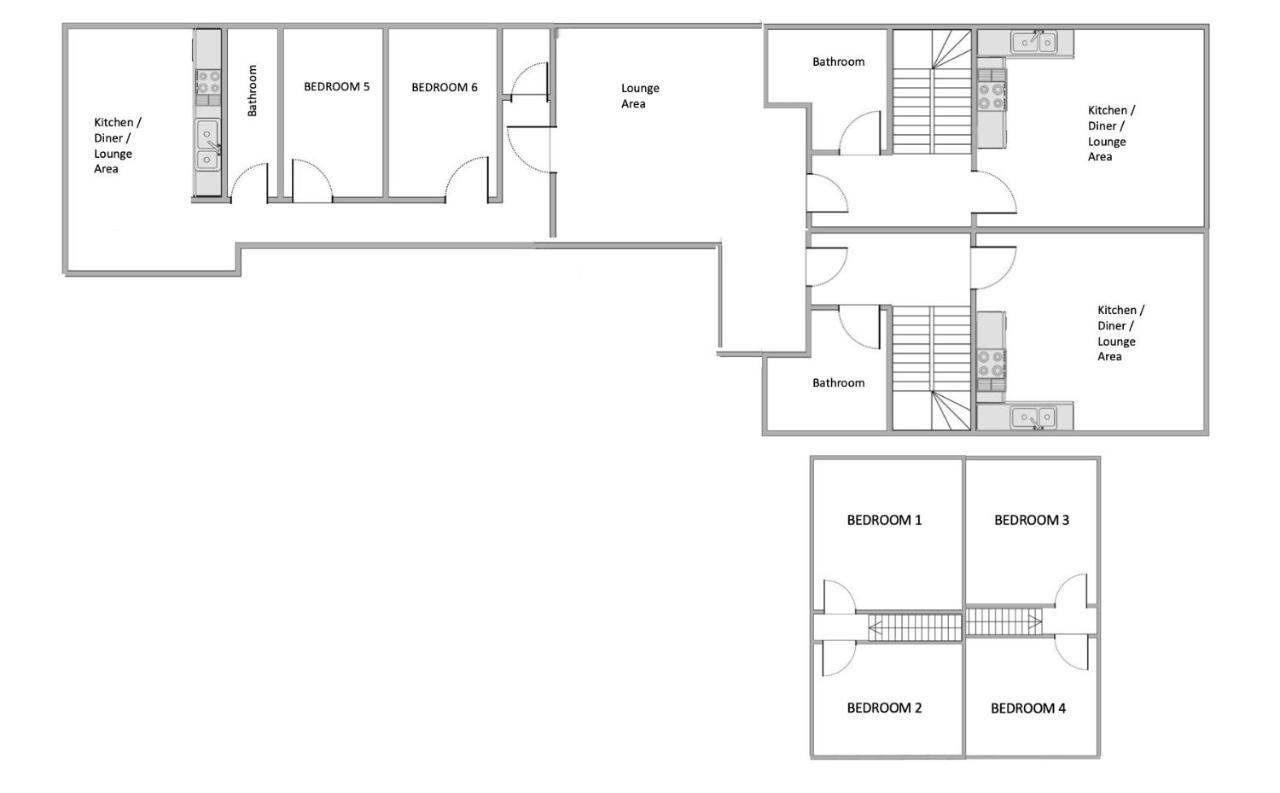 The Penthouse Gathering - Town Centre - Sleeps Up To 16 Wrexham Zewnętrze zdjęcie